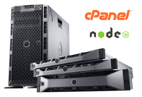 Server rack in a data center providing NodeJs hosting services in Pune, India