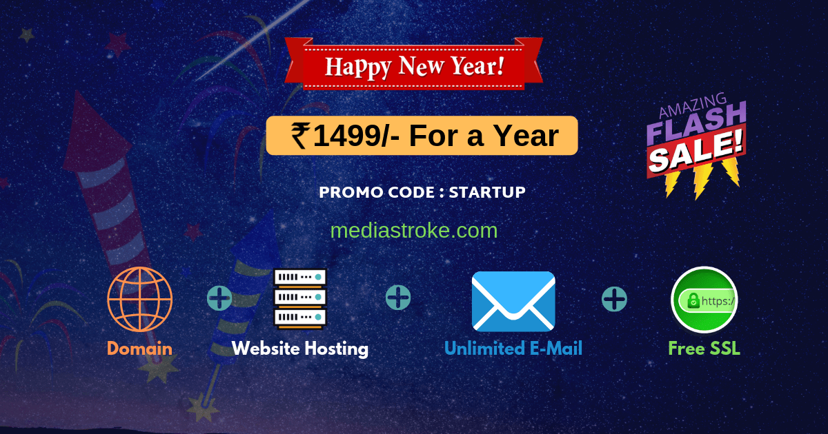 Domain, Web Hosting, Email and SSL at 1499 only - MediaStroke